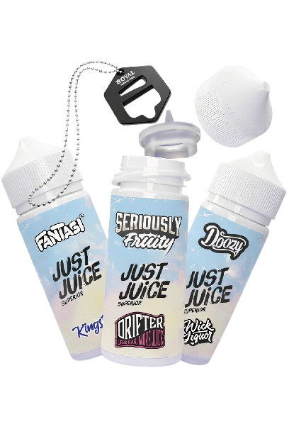 3 Shortfill bottles with bottle opener