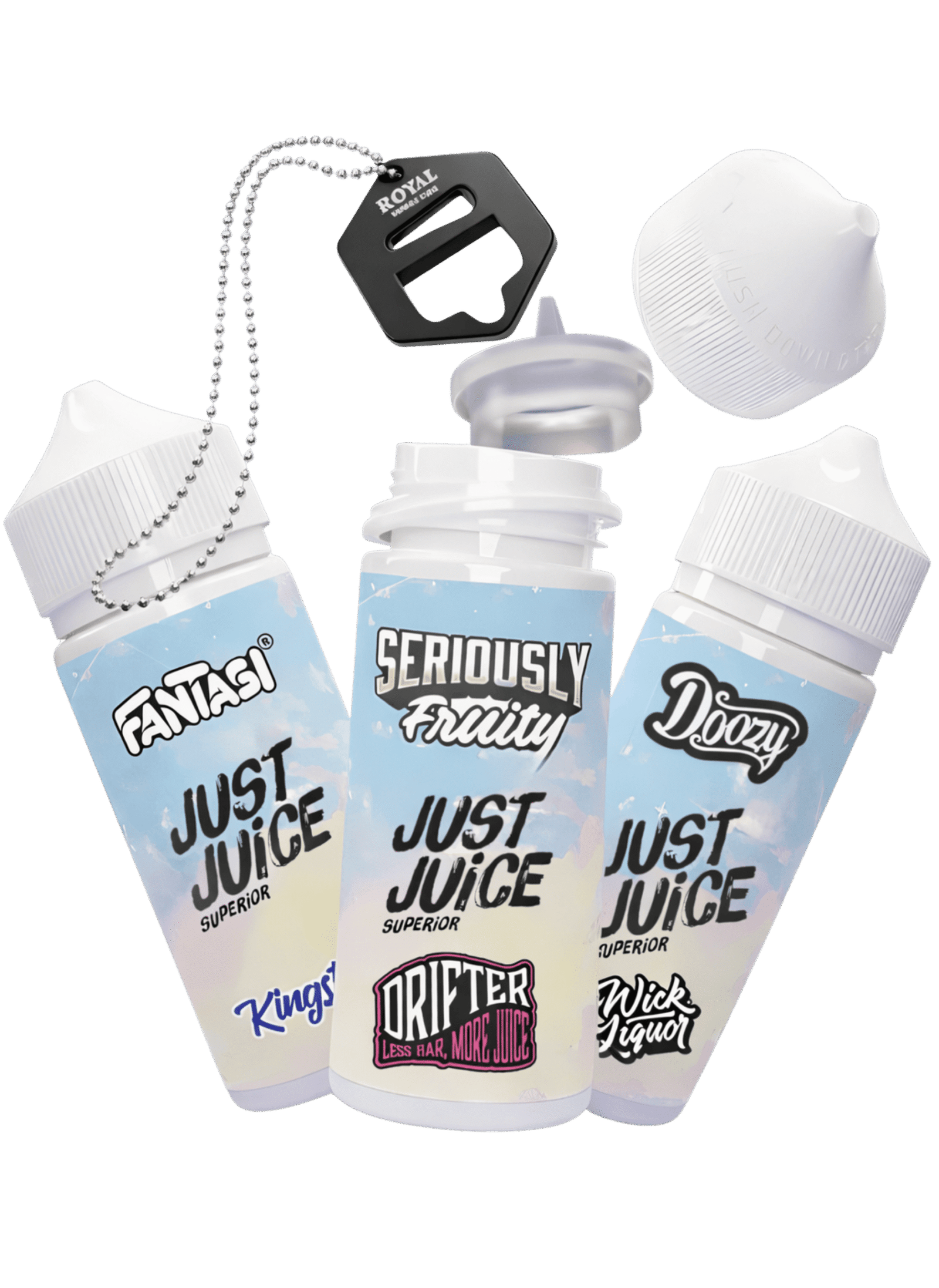 Shortfill bottles with free bottle opener